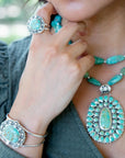 Sterling Silver and Blue Turquoise Cuff Bracelet