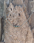 Sterling Silver Beads with Turquoise Rondelle Necklace