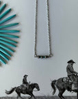 Sterling Silver Beads with Turquoise Rondelle Necklace