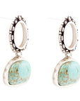 Sterling Silver Blue Turquoise Drop Earrings