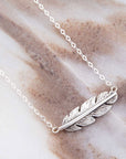 Sterling Silver Quill Necklace