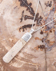 Straightaway African Opal Pendant Necklace