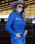 STRETCH DENIM STITCHED PERFORMANCE RODEO SHIRT