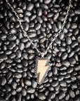 Striker White Lightning Bolt Fashion Necklace