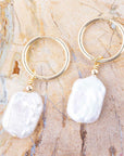 Sunday Best Pearl Loop Earrings
