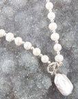 Sunday Best Pearl Toggle Necklace