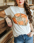 Sunset Cowgirl Rider Graphic Tee