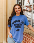 Support Live Country Music Graphic Tee