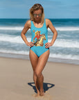 Yeehaw Vintage Cowgirl One-Piece Swimsuit