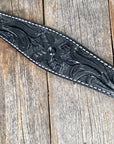 Floral Tooled Black Breastcollar