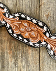 Floral Tooled Buckstitch Breastcollar
