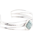 Terra Green Seraphinite and Sterling Silver Cuff Bracelet