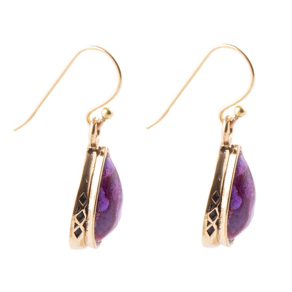 The Perfect Drop of Purple Turquoise Earrings