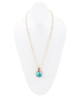Three Turquoise Stone Necklace