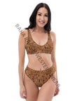 Yeehaw Tooled Leather Print Bikini