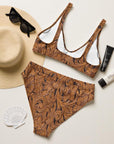 Yeehaw Tooled Leather Print Bikini