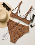 Yeehaw Tooled Leather Print Bikini