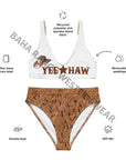 Yeehaw Tooled Leather Print Bikini