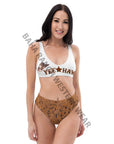 Yeehaw Tooled Leather Print Bikini