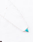 Trident Turquoise and Sterling Silver Necklace