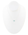 Trident Turquoise and Sterling Silver Necklace