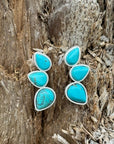 Trio Turquoise Stone Ear Climber