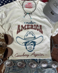 Trump Make America Cowboy Again Graphic Tee
