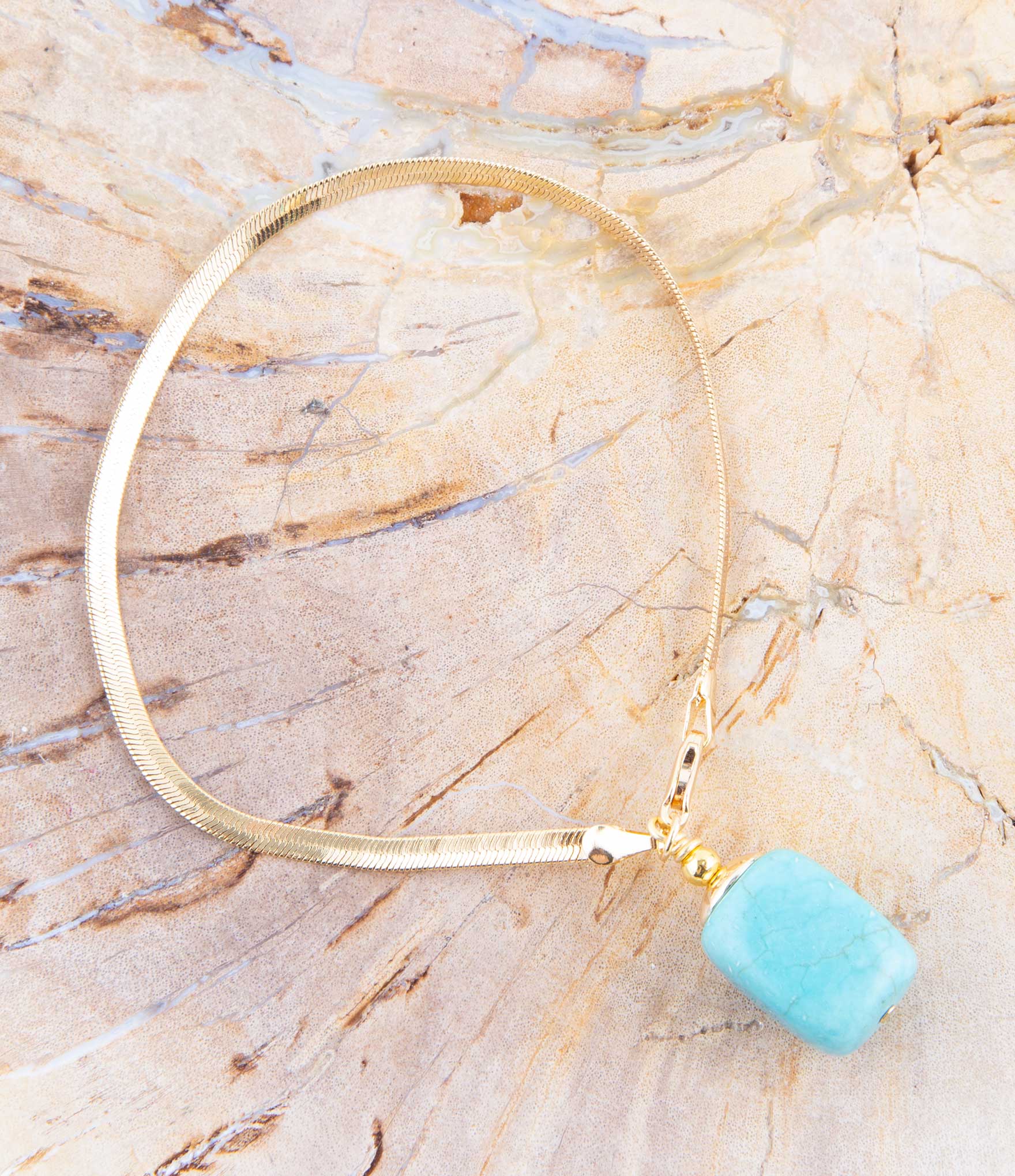 Turquoise Baron Snake Chain Bracelet