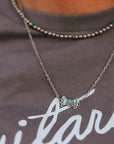 Turquoise Butterfly Concho Chain Necklace