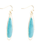 Turquoise Magnesite Teardrop Statement Earring