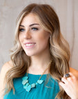 Turquoise Slabs Statement Necklace