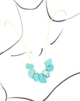 Turquoise Slabs Statement Necklace
