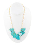 Turquoise Slabs Statement Necklace