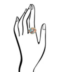 Turquoise Spiny Oyster Matrix Statement Ring