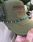 Turquoise Stone Chips Hat Chain