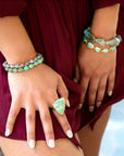 Turquoise Triangle Ring