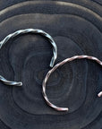 Twisted Bracelet - Handmade Unisex Cuff | Boles Silver
