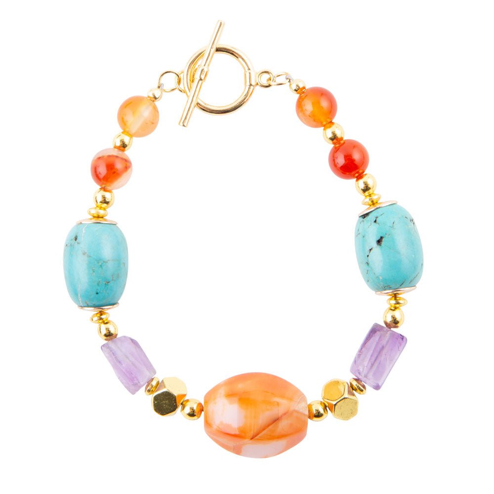 Victoria Carnelian Multi-Stone Bracelet