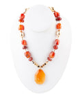 Victoria Carnelian Pendant Necklace