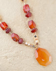 Victoria Carnelian Pendant Necklace