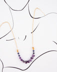 Viola Purple Quartz Long Necklace