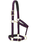 Weaver Purple Padded Adjustable Chin And Throat Snap Halter Average Horse