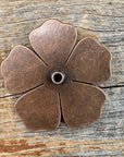 Copper Flower Turquoise Concho 2" W111L