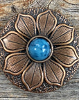 Copper Sunflower Concho 1.25" W205L
