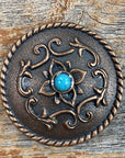 Copper Turquoise Concho 1.5" W180L