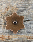Copper Turquoise Flower 1.5" W207L