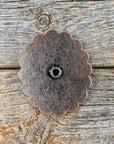 Copper Turquoise Oval Concho 3/4” W179S