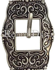 Small Star Antique Silver Cart Buckle W177B