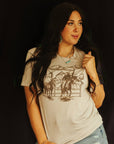 Western Cowboy Scene Graphic T-shirt