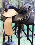 Hilason Western Horse Treeless Trail Barrel American Leather Saddle